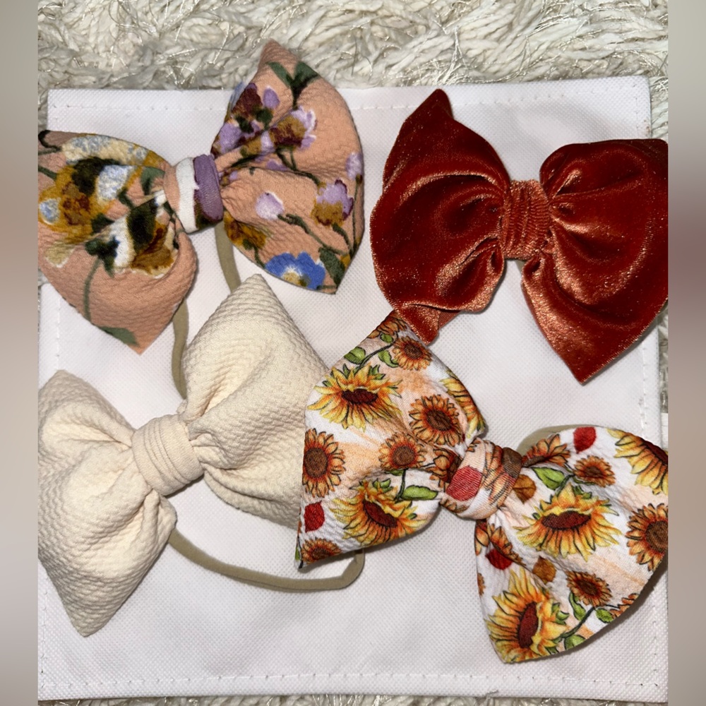 Floral Large Nylon Bow Bundle
